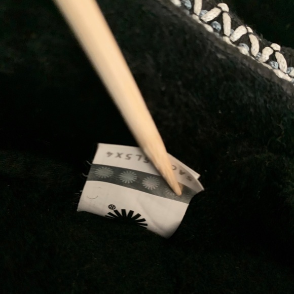 - UGG TASMAN MENS  BLACK SUEDE SLIPPERS mens us 13  NEW - Picture 7 of 7